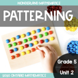 Grade 5, Unit 2: Patterning (Ontario Mathematics)