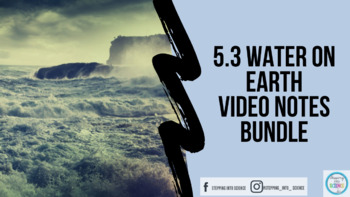 Preview of Grade 5-Unit 3: Water on Earth Video Notes~BUNDLE~-Know Atom Science