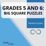 Grade 5 and 6: Big Square Puzzles