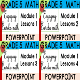 Grade 5 math bundle lessons 1-4 topic A PowerPoint Engagen