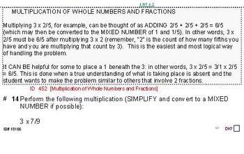Preview of Grade 5 FRACTIONS UNIT 5: [Multiply proper fractions]-4 worksheets, 7 quizzes