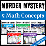 Grade 6 & 7 Murder Mystery | 5 Math Concepts