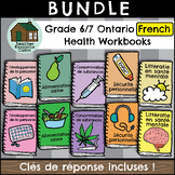 Grade 6/7 Ontario FRENCH HEALTH Workbooks