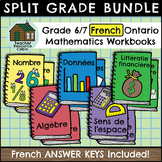 Grade 6/7 Ontario FRENCH Math Workbooks (Full Year Bundle)