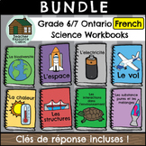 Grade 6/7 Science FRENCH Workbooks (NEW 2022 Ontario Curriculum)