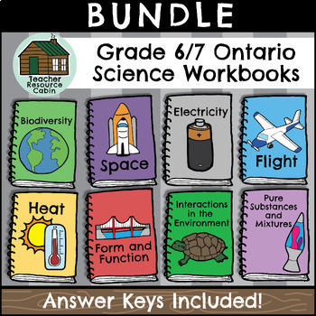 Preview of Grade 6/7 Science Workbooks (NEW 2022 Ontario Curriculum)
