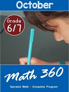 Preview of Grade 6/7 Spiral Math:  Percent, Financial Literacy - New Ontario Math Unit 2