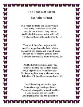 the road not taken poem summary