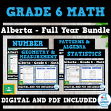 Grade 6 - Alberta Math - Full Year Bundle - NEW 2022 Curriculum