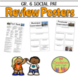 Grade 6 Alberta PAT - Social Studies Review Posters