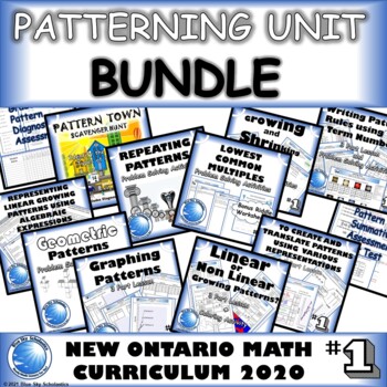 Preview of Patterning and Algebra Unit - Grade 6 - New 2020 Ontario Curriculum