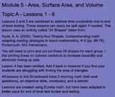 Grade 6 Math Module 5 -  Area, Surface Area, and Volume Un