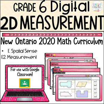 Preview of Grade 6 Measurement NEW Ontario Math - DIGITAL Google Slides