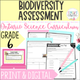 Grade 6 Biodiversity Assessment Ontario Science Curriculum