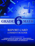 Grade 6 Bundle: Math and Language Comment Builder