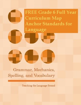 Preview of Grade 6 Curriculum Map | Anchor Standards for Language