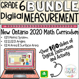 Grade 6 NEW Ontario Math Measurement Digital Math Bundle