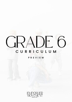 Preview of Grade 6 Dance Curriculum Package Preview