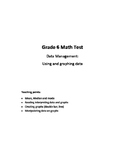 Grade 6 Data Management Test: Using and Graphing Data