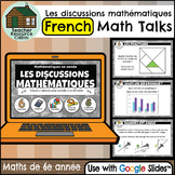 Grade 6 FRENCH MATH TALKS for Google Slides™