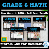 Grade 6 - Full Year Math Bundle - Ontario New 2020 Curricu