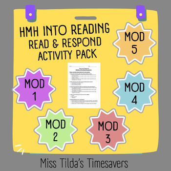 Preview of Grade 6 HMH into Reading Modules 1-5 Assessment Bundle