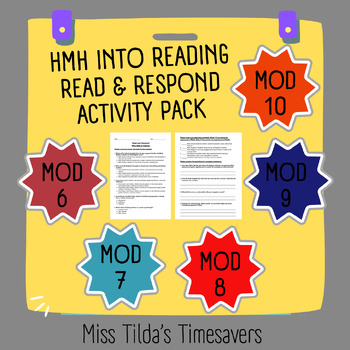 Preview of Grade 6 HMH into Reading (Modules 6 - 10) - Read and Respond Activity Pack