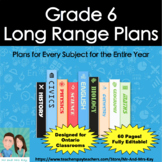 Grade 6 Long Range Plans - Ontario - Updated Curriculum