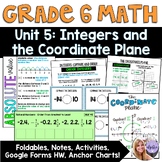 Grade 6 Math Bundle: Unit 5 - Integers and the Coordinate Plane
