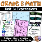 Grade 6 Math Bundle: Unit 6 - Expressions