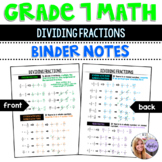 Grade 7 Math - Dividing Fractions (Proper, Mixed & Whole) 