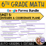 Grade 6 Math Google Forms - Unit 5: Integers and the Coord