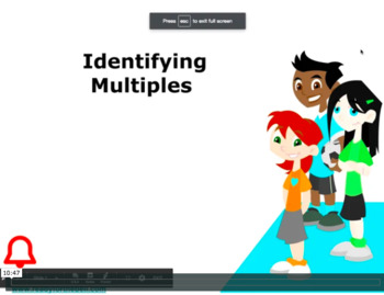 Preview of Grade 6: Math: Identifying Multiples Concept Instructional Video