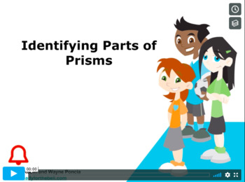 Preview of Grade 6: Math: Identifying Parts of a Prism Concept Instructional Video