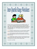 Grade 6 Math - Interquartile Range Worksheet  & Answer Key