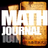 Grade 6 Math Journal Prompts - ALL YEAR