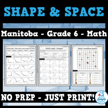 Preview of Grade 6 Math - Manitoba - Shape and Space