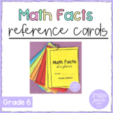 Grade 6 Math - Math Facts Reference Sheets! NEW Ontario Cu