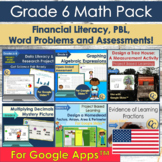 Grade 6 Math Pack for Google Apps™ | Financial, Data Liter
