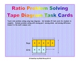 Grade 6 Math Ratios: Tape Diagram Task Cards
