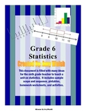 Grade 6 Math - Statistics Unit - Homework, Activities, Pri