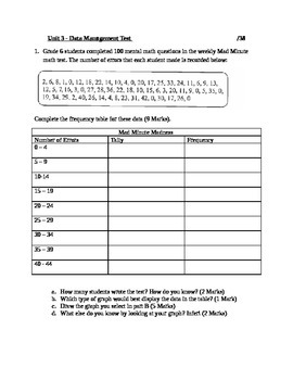 grade 6 data management bar graphs stem and leaf by canadian diary