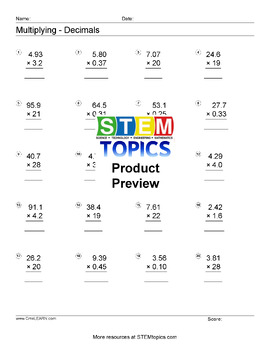 grade 6 math worksheets 596 pages full year by stemtopics tpt