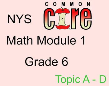 Preview of Grade 6 Module 1 lessons 5-29