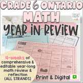 Grade 6 NEW Ontario Math FULL YEAR Review ALL STRANDS