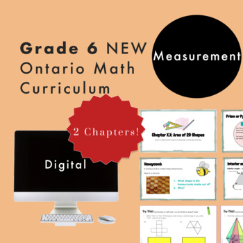 Preview of Grade 6 Ontario Math - Measurement Curriculum - Digital Google Slides+Form