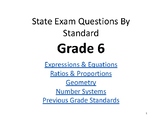 Grade 6 NYS Math Exam Questions By Standards
