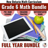 Grade 6 New Ontario Math Curriculum Full Year Bundle - Dig