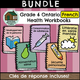 Grade 6 Ontario FRENCH HEALTH Workbooks