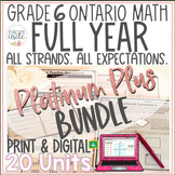 Grade 6 Ontario Math Curriculum FULL YEAR Platinum PLUS Bu